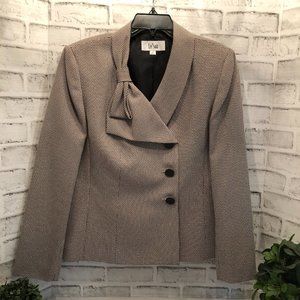 Le Suit Jacket, Black and Cream